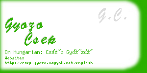 gyozo csep business card